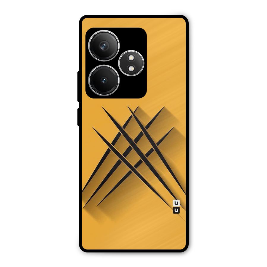 Black Paws Metal Back Case for Realme GT 6T