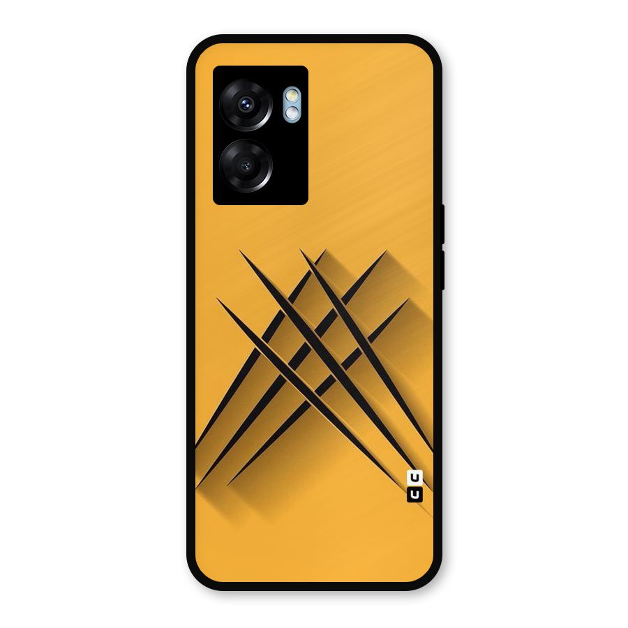 Black Paws Metal Back Case for Realme Narzo 50 5G
