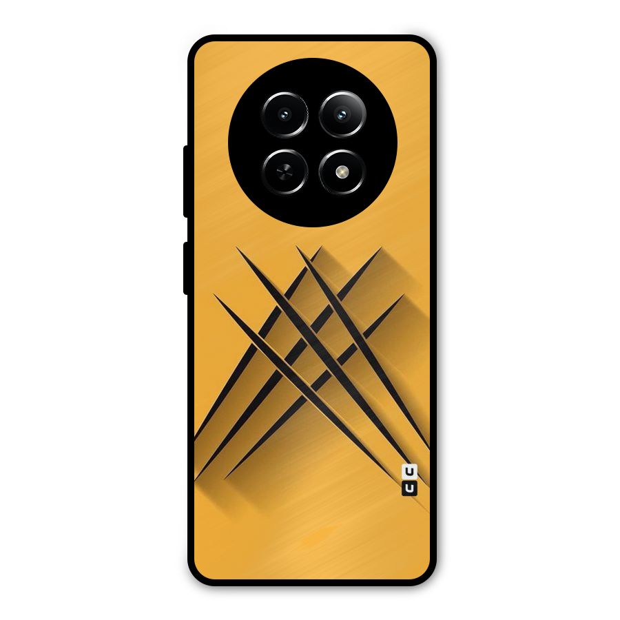 Black Paws Metal Back Case for Realme Narzo N65