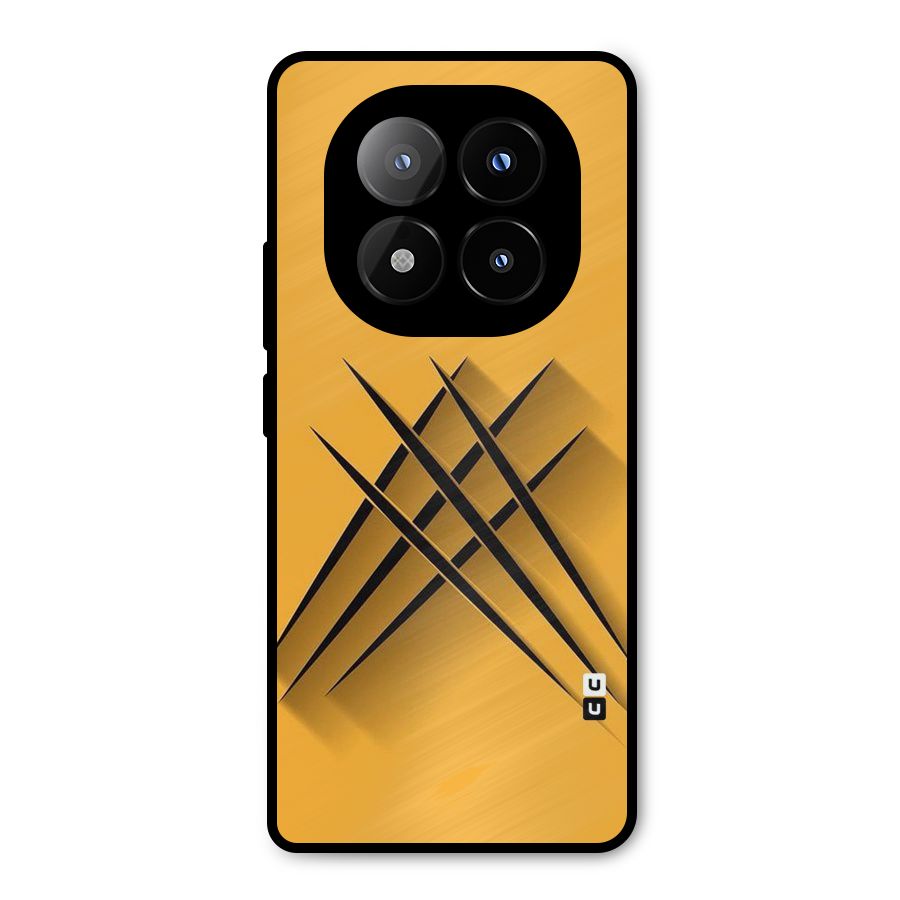 Black Paws Metal Back Case for Redmi Note 14 Pro Plus 5G