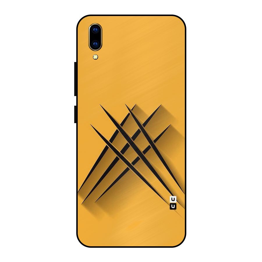 Black Paws Metal Back Case for Vivo V11 Pro