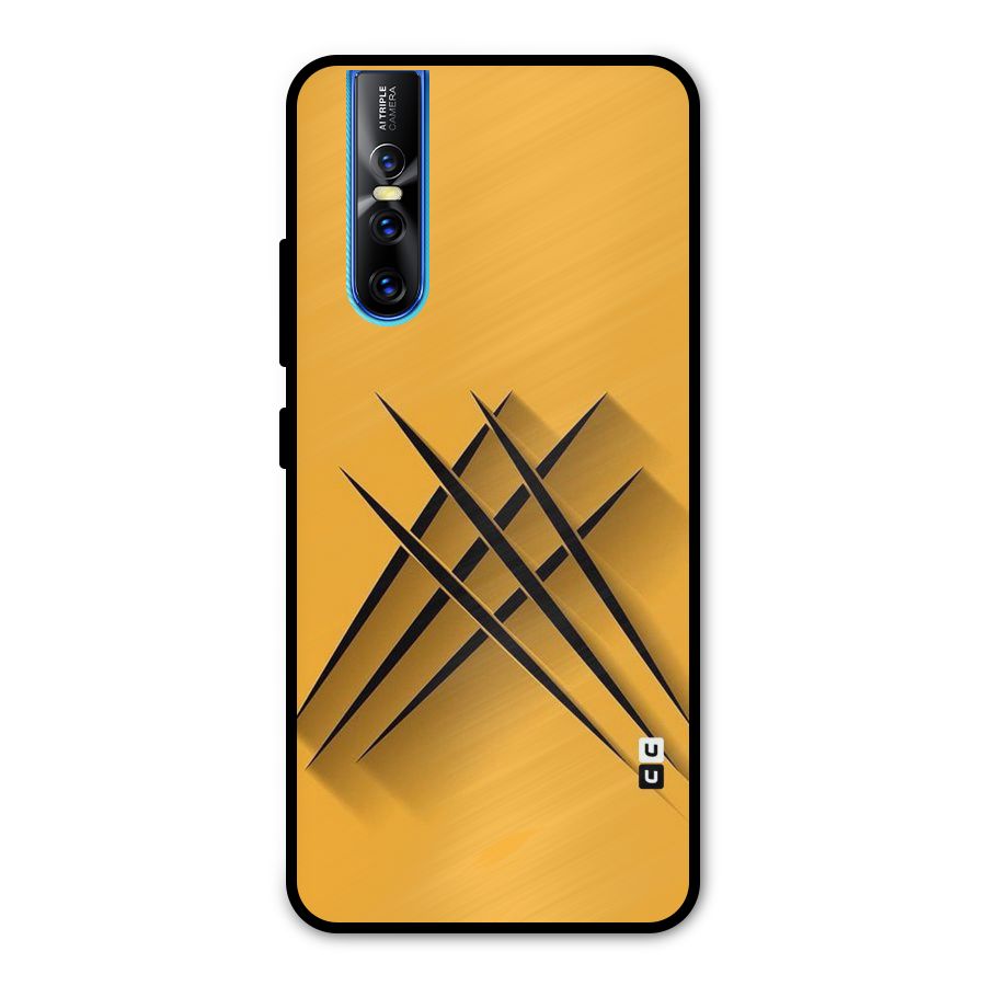 Black Paws Metal Back Case for Vivo V15 Pro