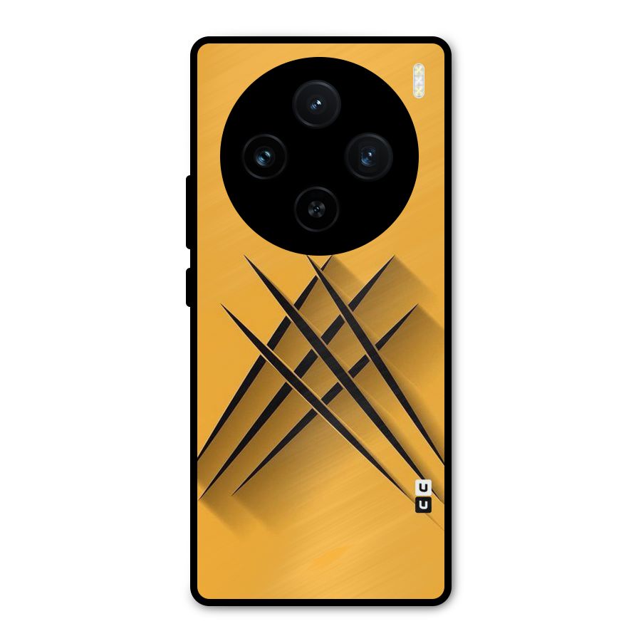 Black Paws Metal Back Case for Vivo X100