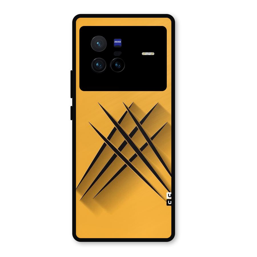 Black Paws Metal Back Case for Vivo X80