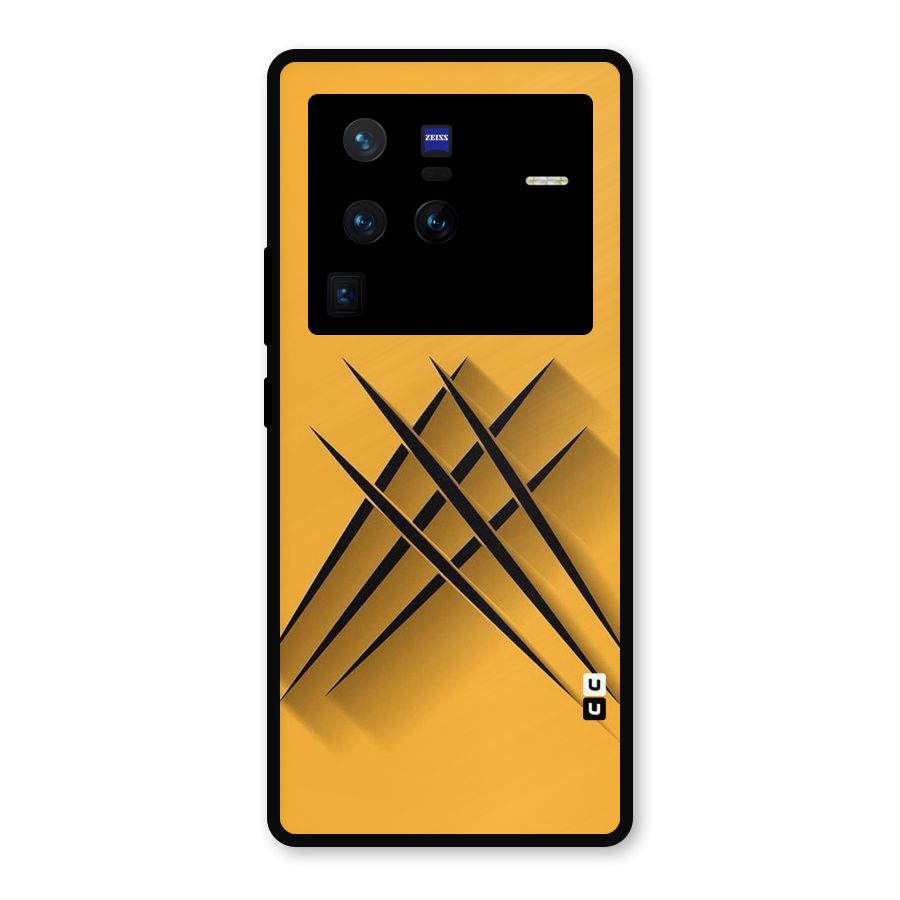 Black Paws Metal Back Case for Vivo X80 Pro
