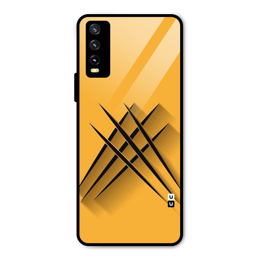 Black Paws Metal Back Case for Vivo Y20