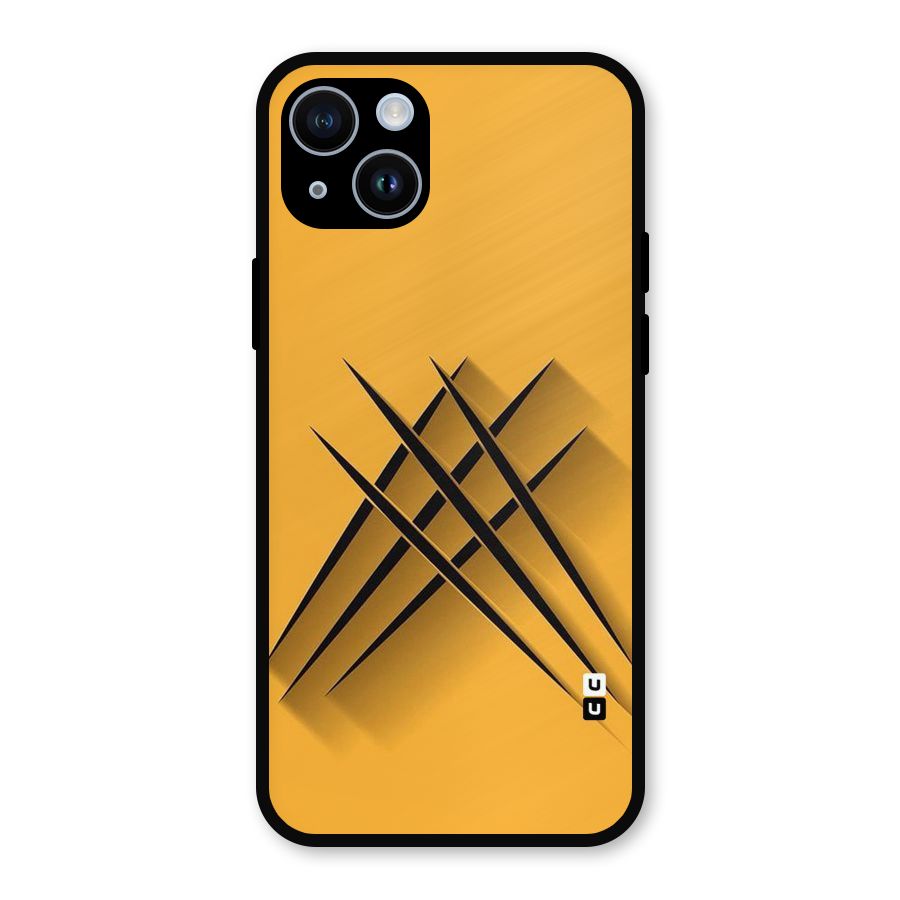 Black Paws Metal Back Case for iPhone 14