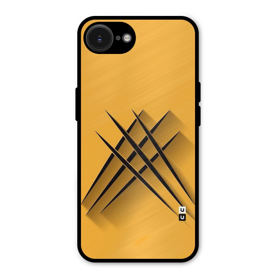 Black Paws Metal Back Case for iPhone 16e