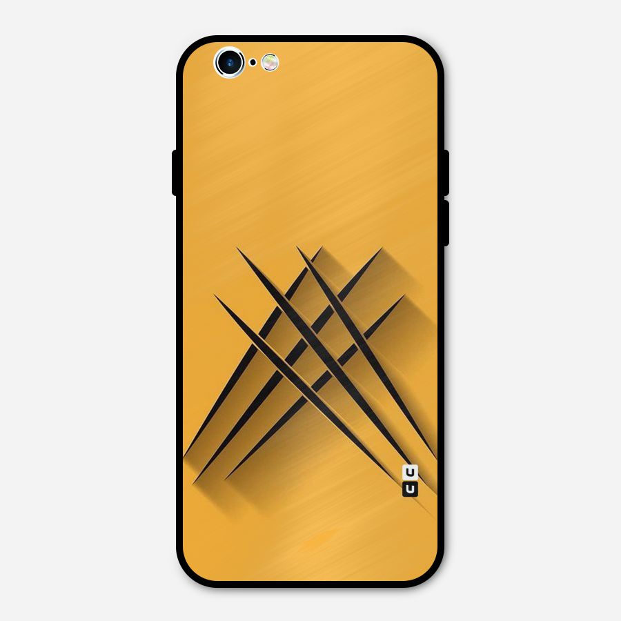 Black Paws Metal Back Case for iPhone 6 6s