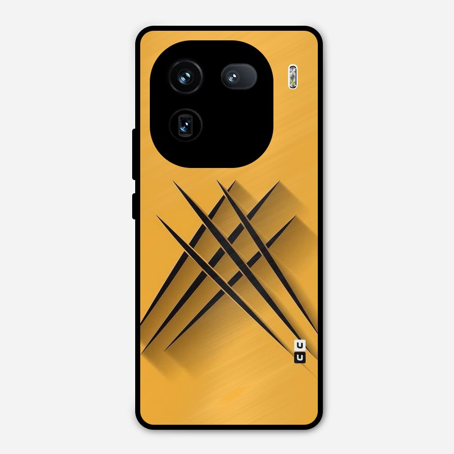 Black Paws Metal Back Case for iQOO 12