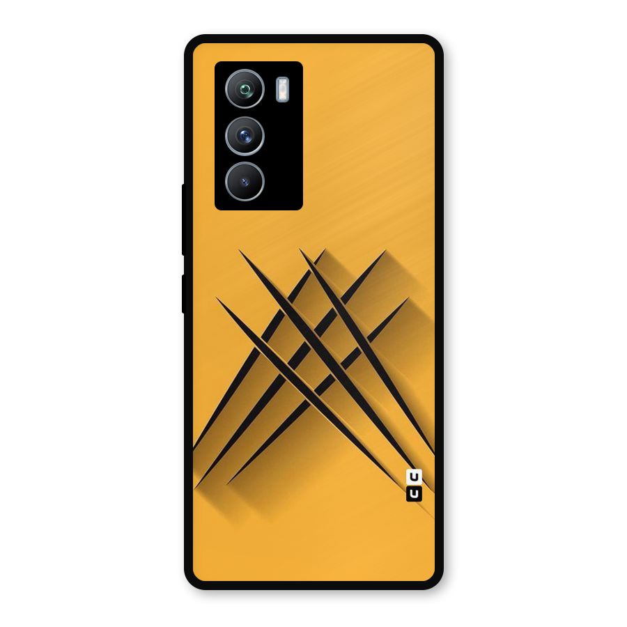 Black Paws Metal Back Case for iQOO 9 SE