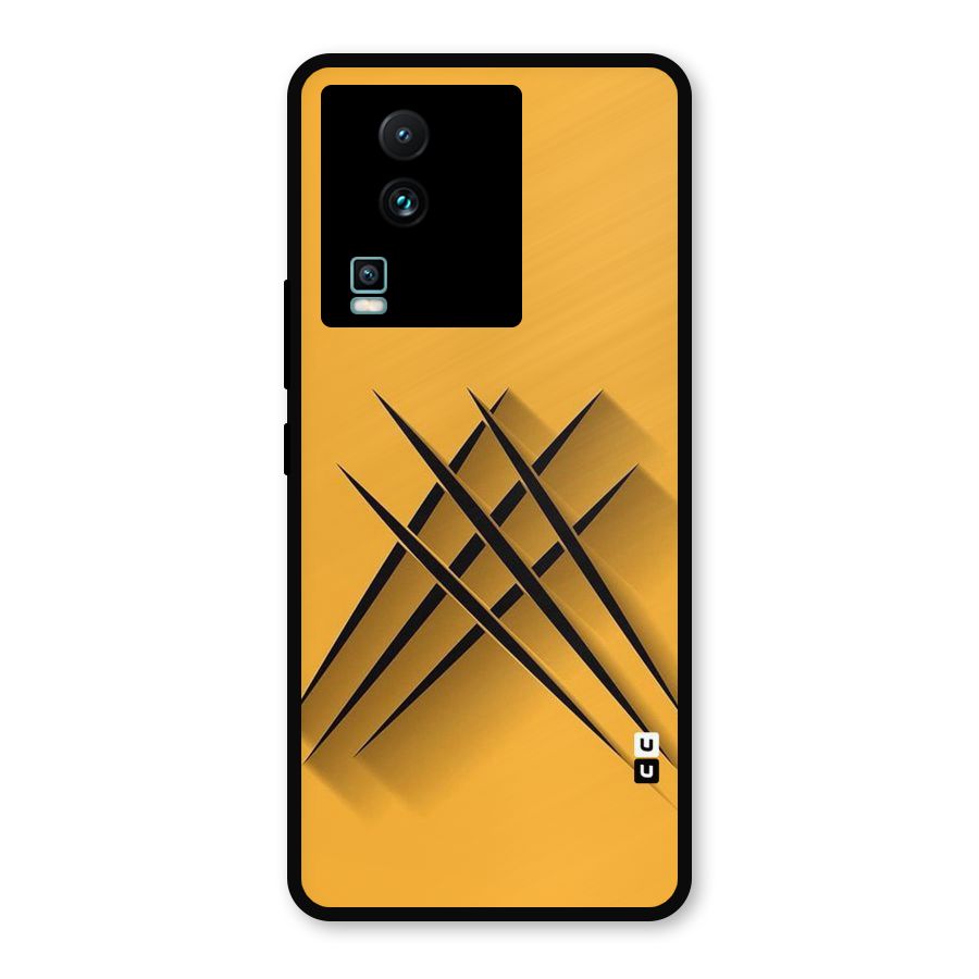 Black Paws Metal Back Case for iQOO Neo 7