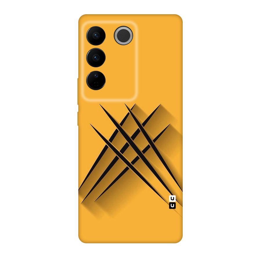 Black Paws Original Polycarbonate Back Case for Vivo V27