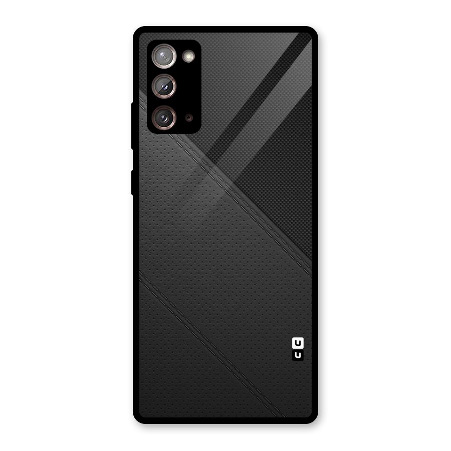 Black Polka Stripe Glass Back Case for Galaxy Note 20