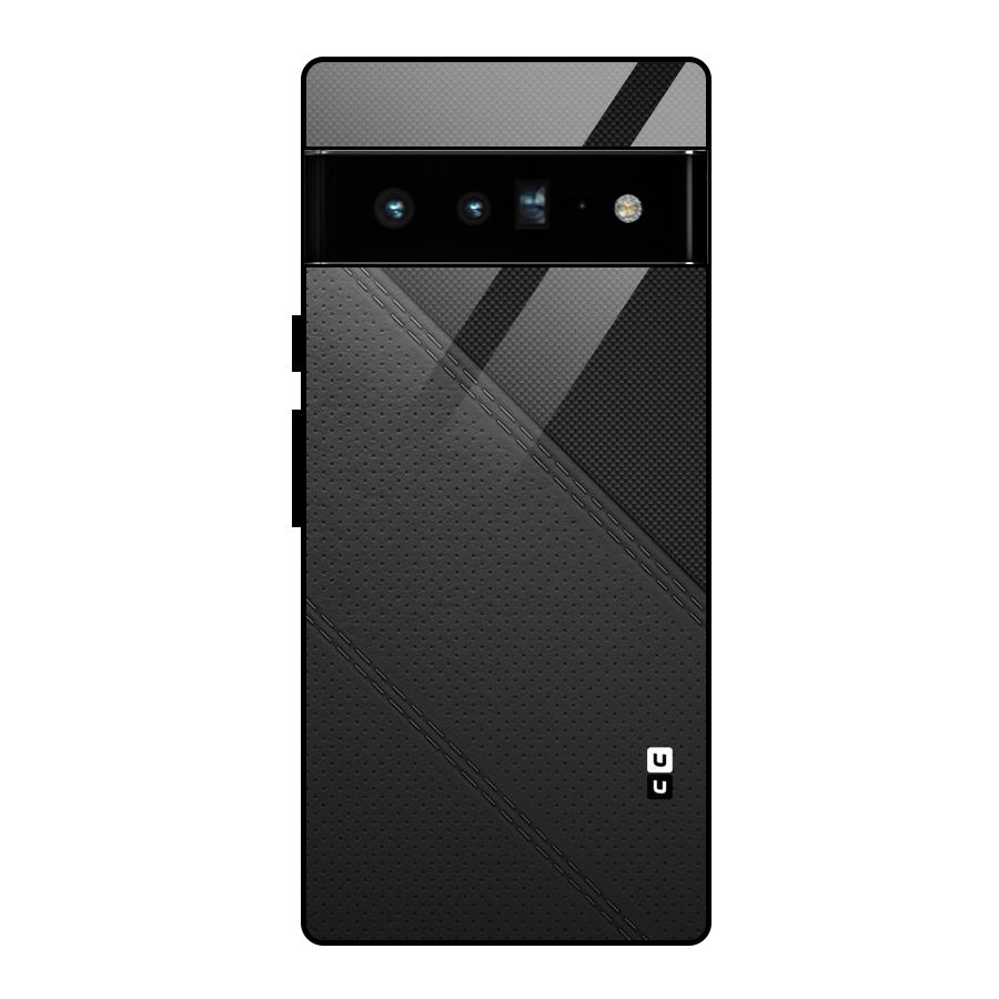 Black Polka Stripe Glass Back Case for Google Pixel 6 Pro