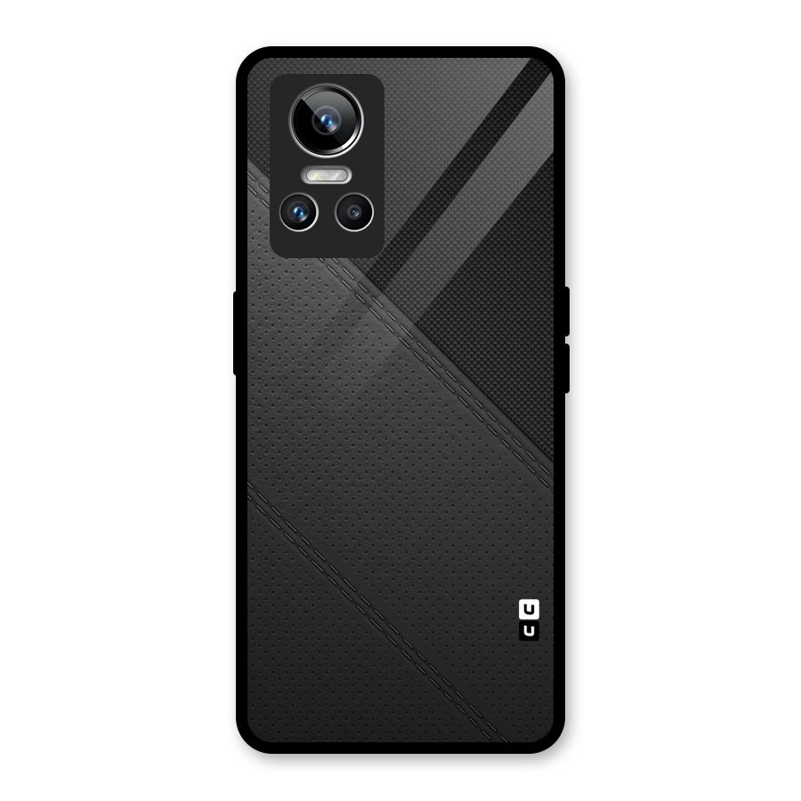 Black Polka Stripe Glass Back Case for Realme GT Neo 3