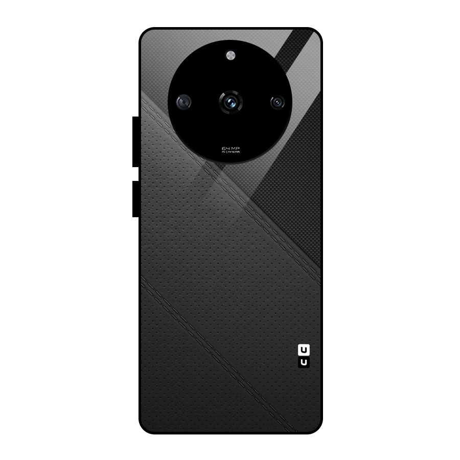 Black Polka Stripe Glass Back Case for Realme Narzo 60 5G