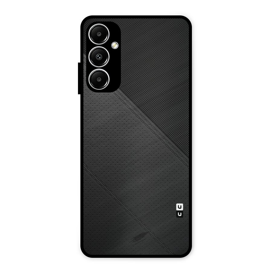 Black Polka Stripe Metal Back Case for Galaxy A05s