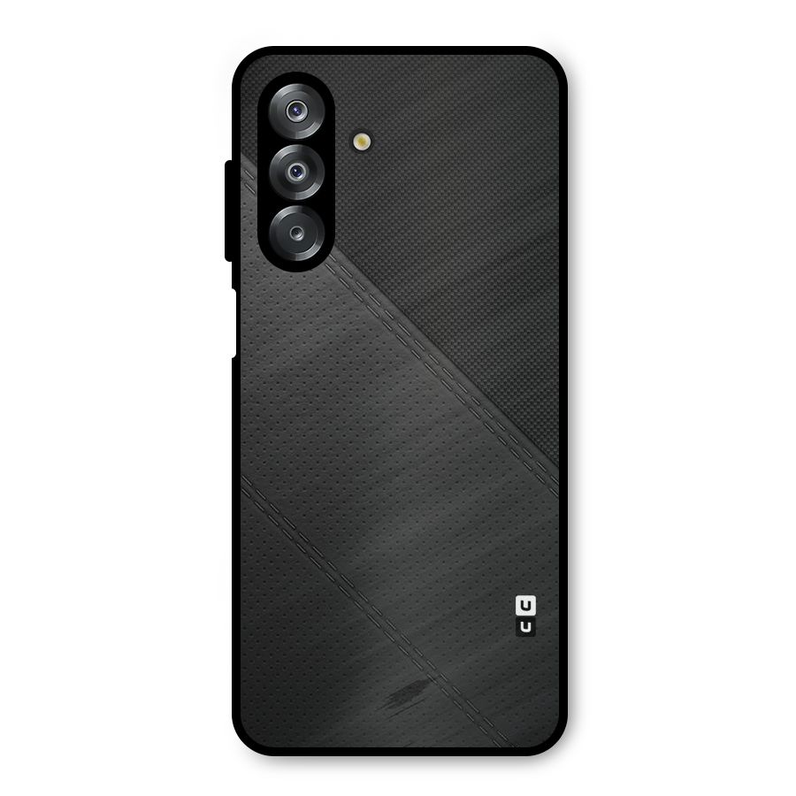 Black Polka Stripe Metal Back Case for Galaxy A26