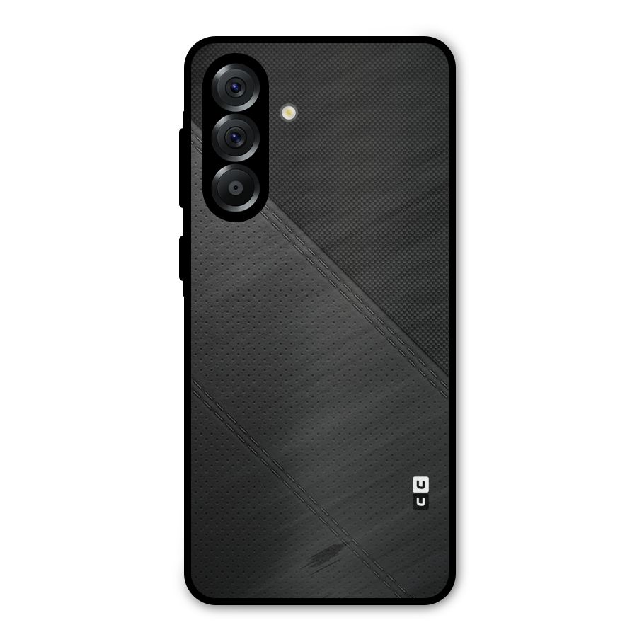 Black Polka Stripe Metal Back Case for Galaxy A36