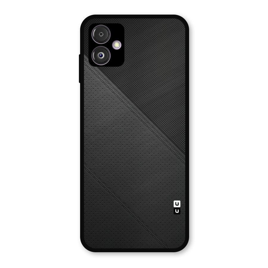 Black Polka Stripe Metal Back Case for Galaxy F14