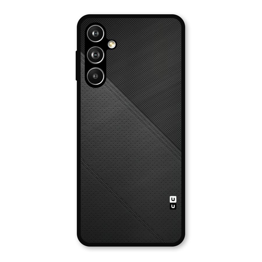 Black Polka Stripe Metal Back Case for Galaxy F54