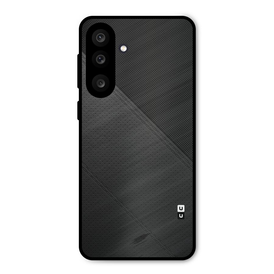 Black Polka Stripe Metal Back Case for Galaxy F56