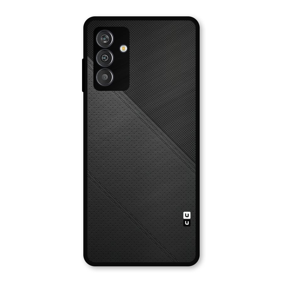 Black Polka Stripe Metal Back Case for Galaxy M13
