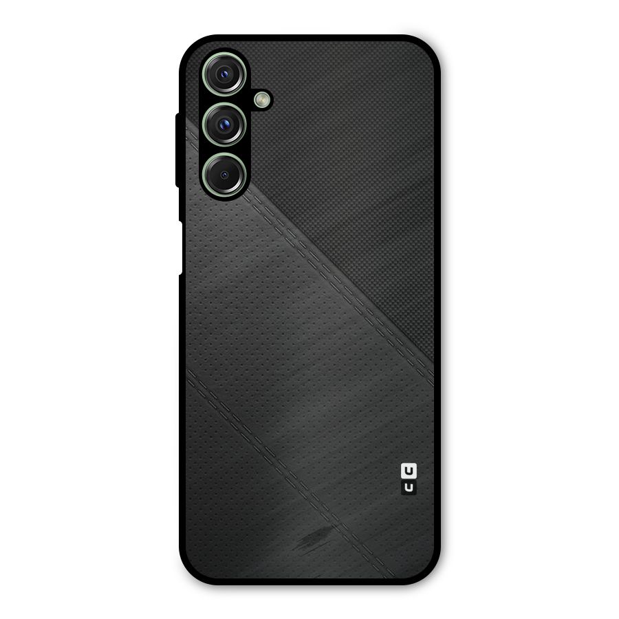 Black Polka Stripe Metal Back Case for Galaxy M34