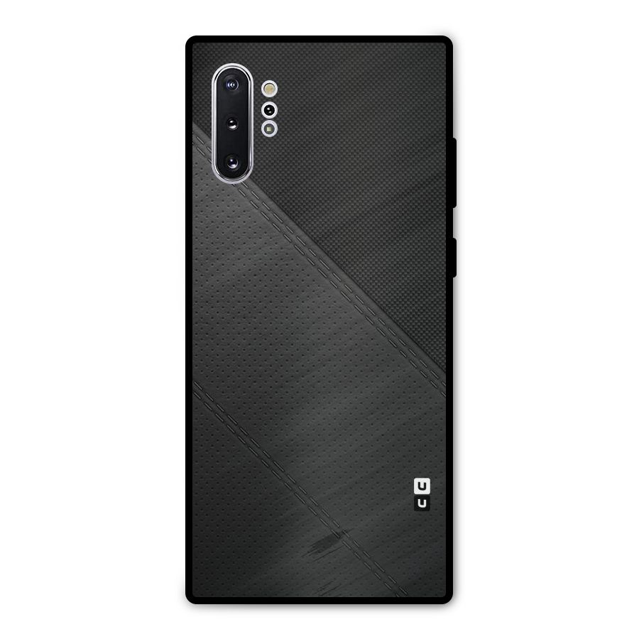 Black Polka Stripe Metal Back Case for Galaxy Note 10 Plus