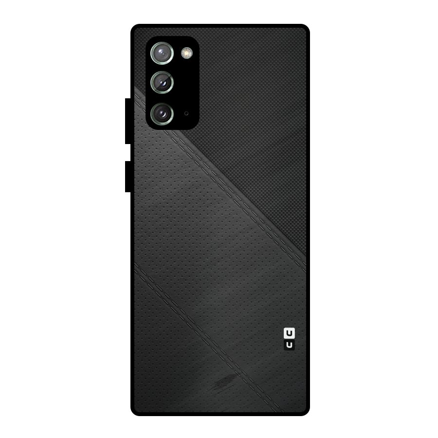 Black Polka Stripe Metal Back Case for Galaxy Note 20