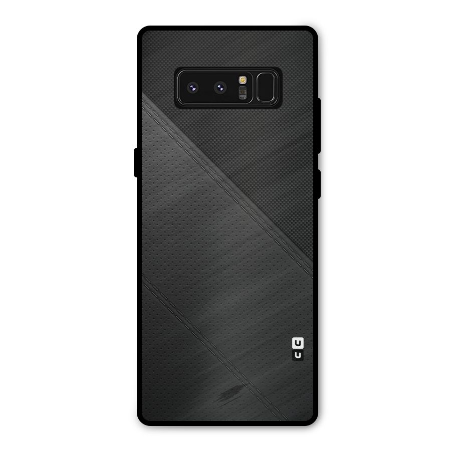 Black Polka Stripe Metal Back Case for Galaxy Note 8