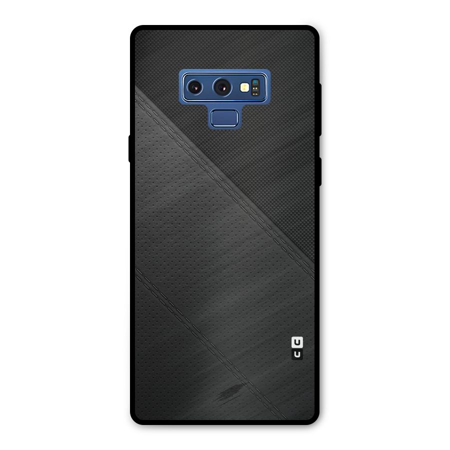 Black Polka Stripe Metal Back Case for Galaxy Note 9