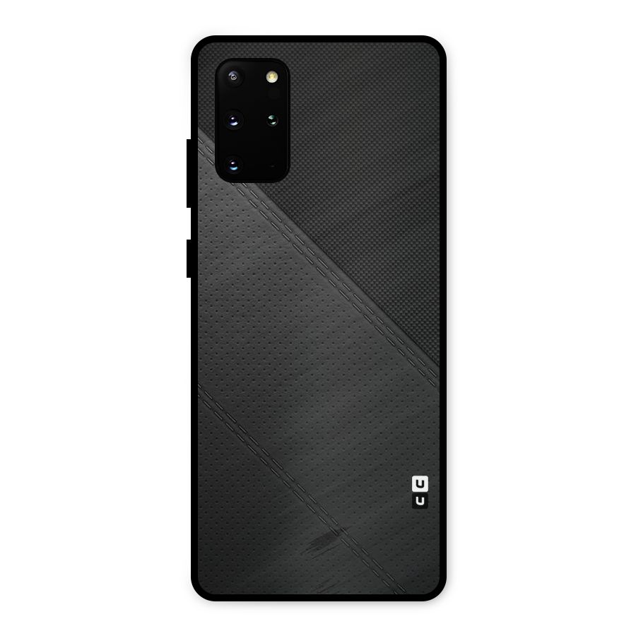 Black Polka Stripe Metal Back Case for Galaxy S20 Plus