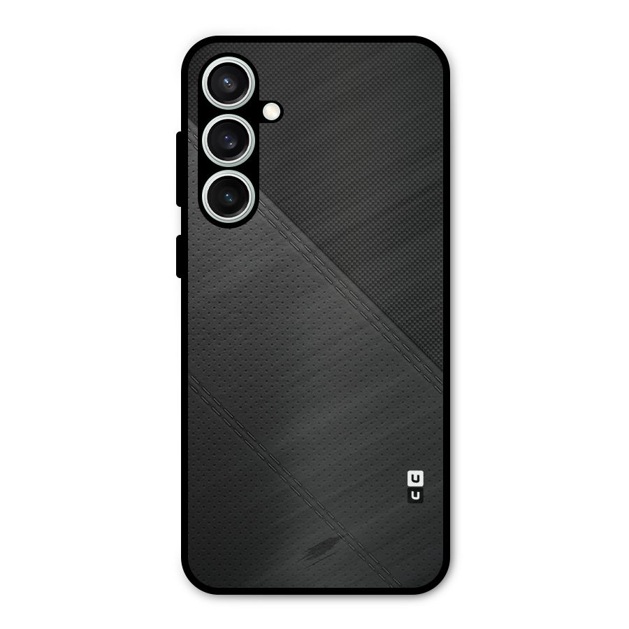 Black Polka Stripe Metal Back Case for Galaxy S23 FE