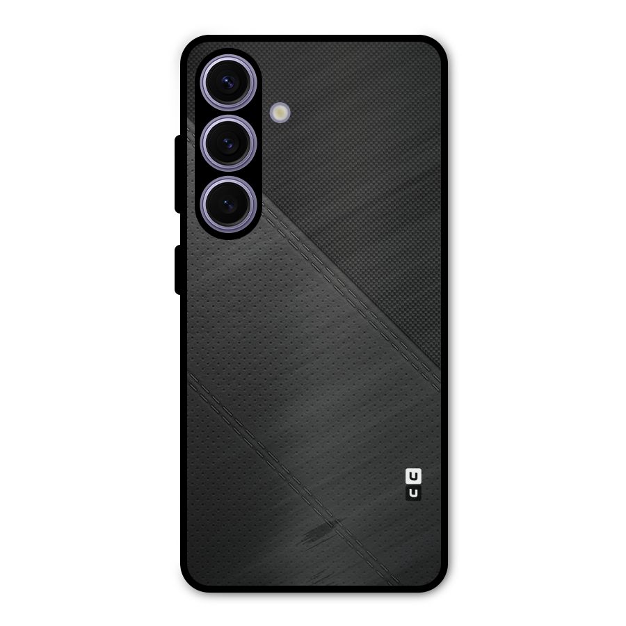 Black Polka Stripe Metal Back Case for Galaxy S24