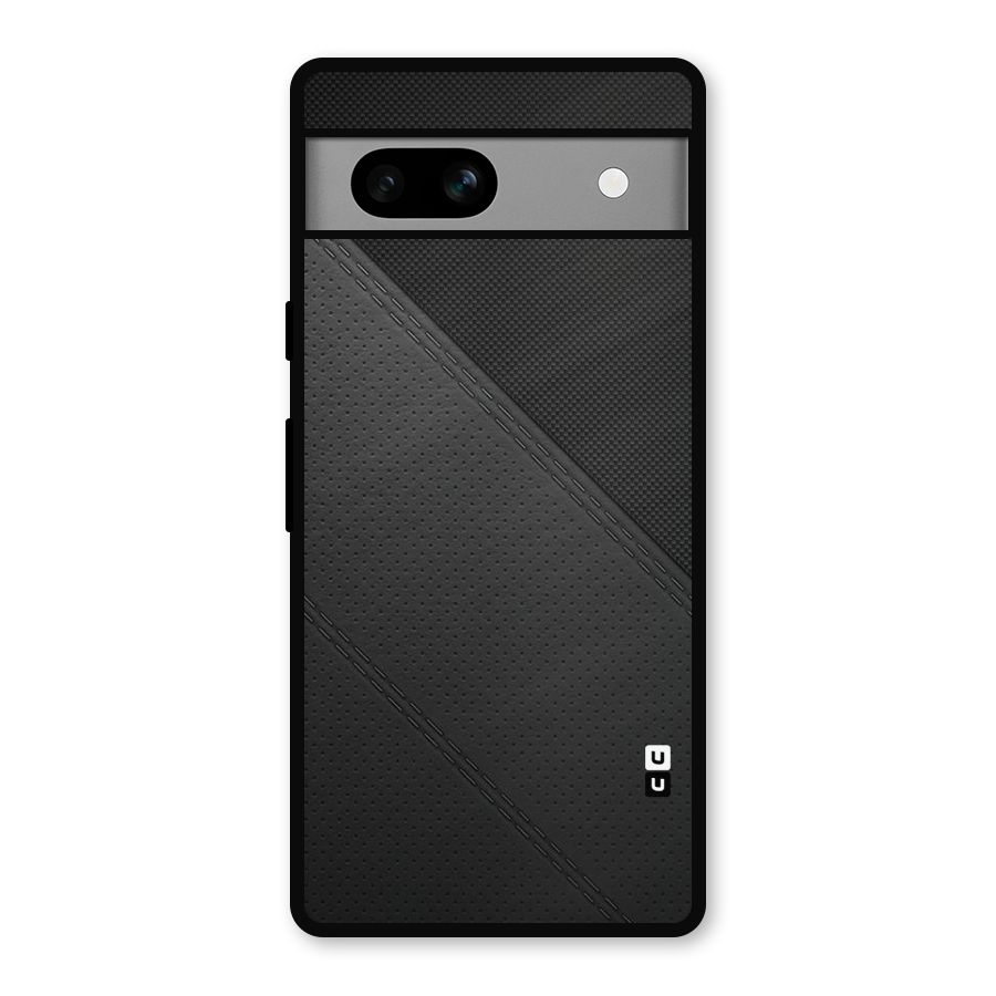 Black Polka Stripe Metal Back Case for Google Pixel 7a