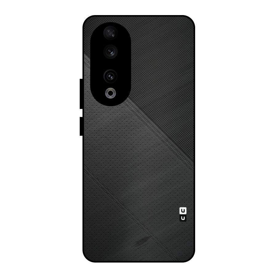 Black Polka Stripe Metal Back Case for Honor 90