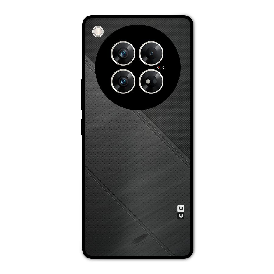 Black Polka Stripe Metal Back Case for Infinix Zero 40 5G