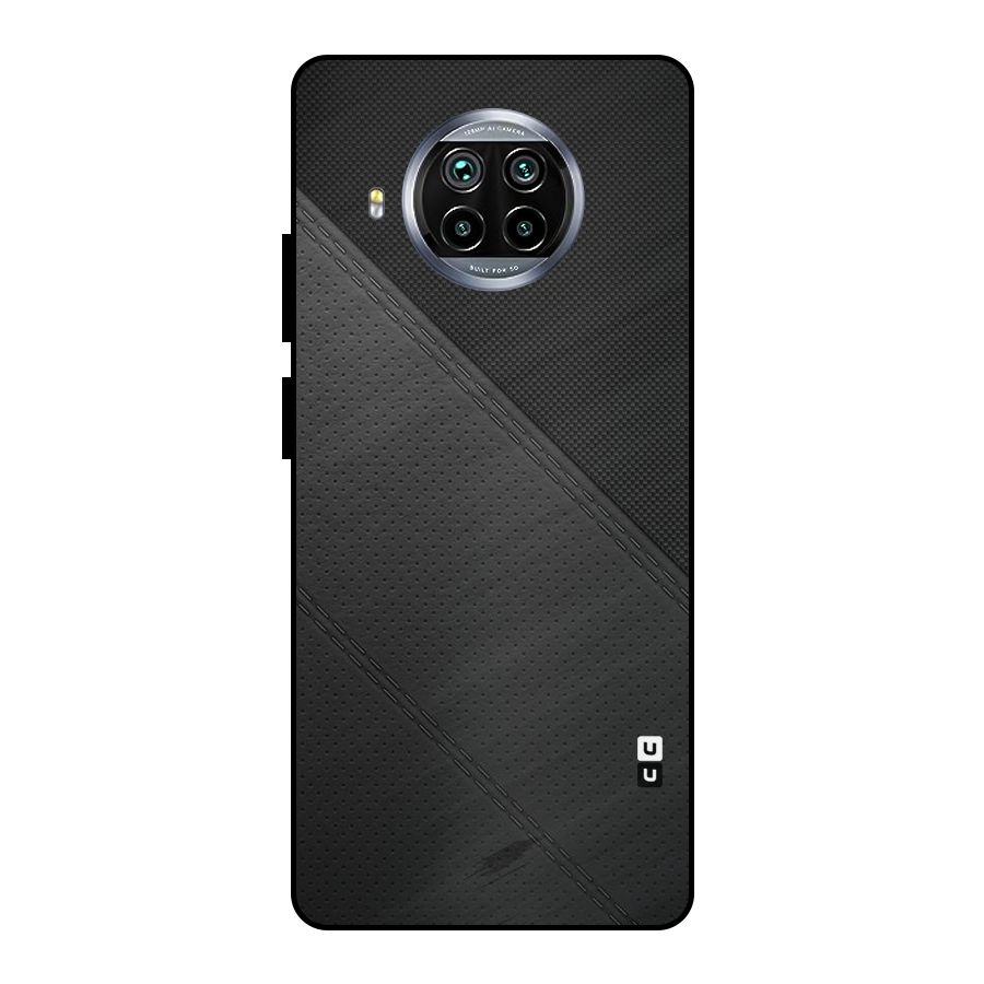 Black Polka Stripe Metal Back Case for Mi 10i