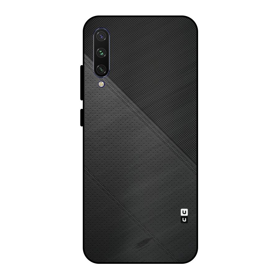 Black Polka Stripe Metal Back Case for Mi A3