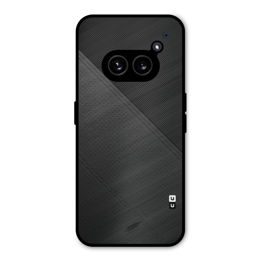Black Polka Stripe Metal Back Case for Nothing Phone 2a Plus