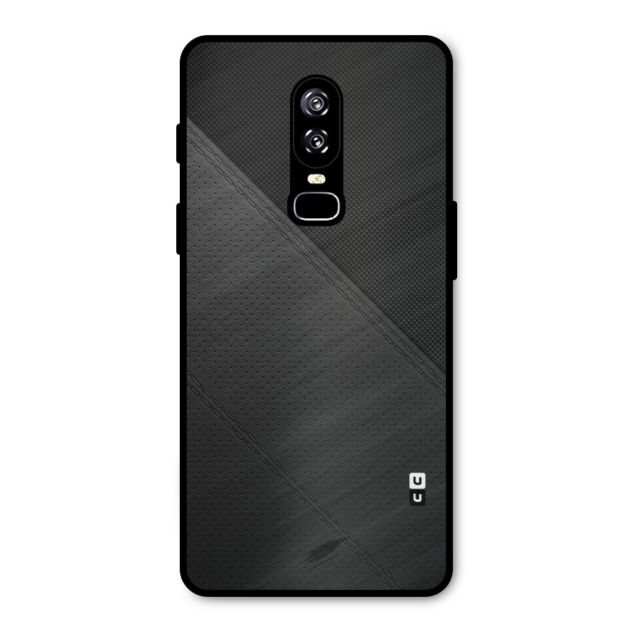 Black Polka Stripe Metal Back Case for OnePlus 6