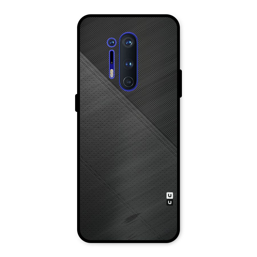Black Polka Stripe Metal Back Case for OnePlus 8 Pro