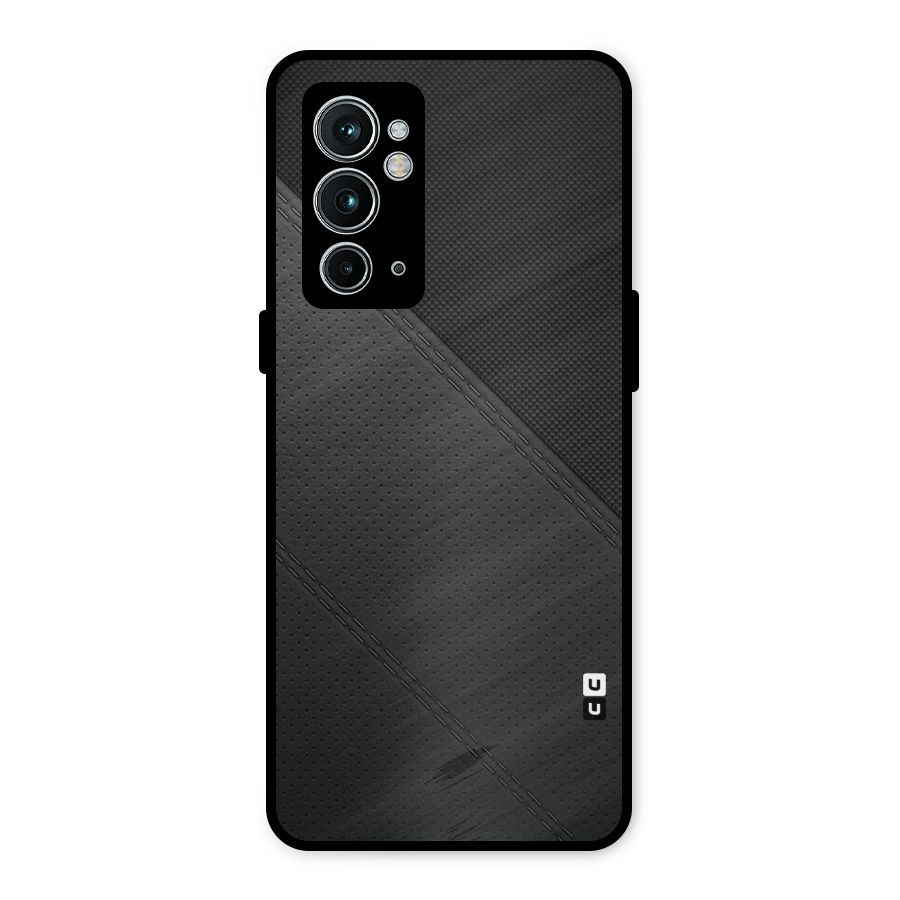 Black Polka Stripe Metal Back Case for OnePlus 9RT 5G