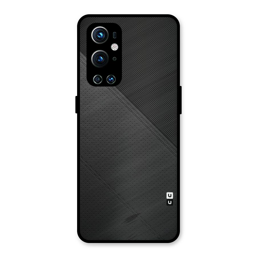 Black Polka Stripe Metal Back Case for OnePlus 9 Pro