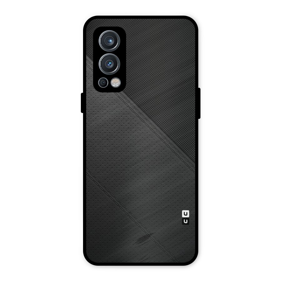 Black Polka Stripe Metal Back Case for OnePlus Nord 2 5G