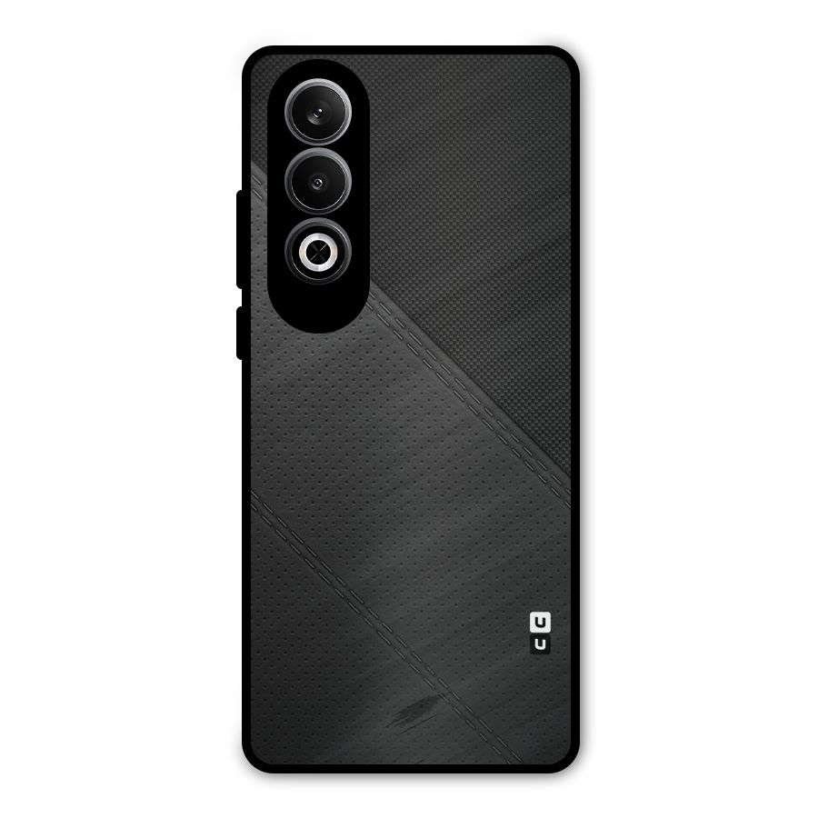 Black Polka Stripe Metal Back Case for OnePlus Nord CE4