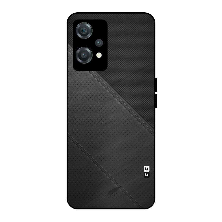 Black Polka Stripe Metal Back Case for OnePlus Nord CE 2 Lite 5G