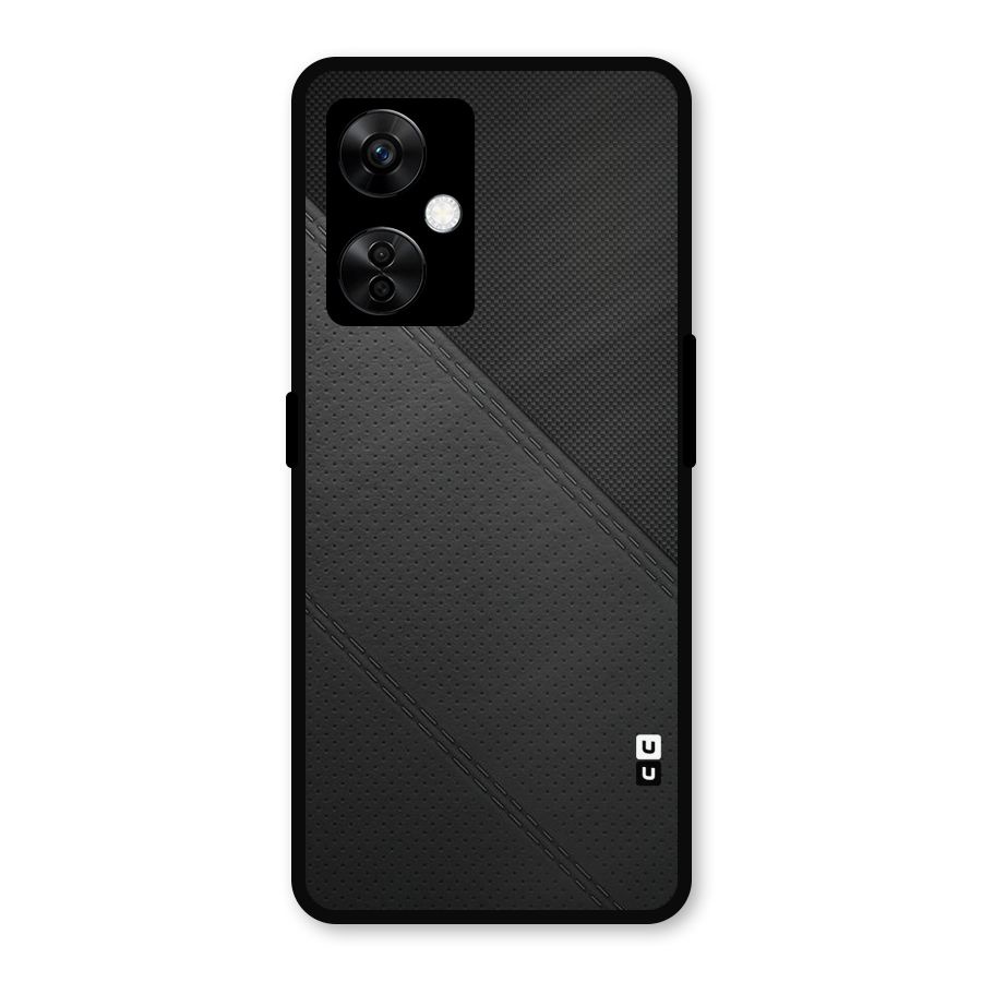 Black Polka Stripe Metal Back Case for OnePlus Nord CE 3 Lite
